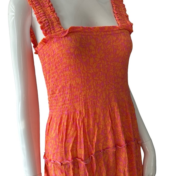 Vero Moda Orange Pink One Shoulder Sundress - Picture 6 of 8
